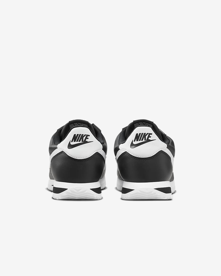 Nike Cortez Leather Men's Shoes - Black/White