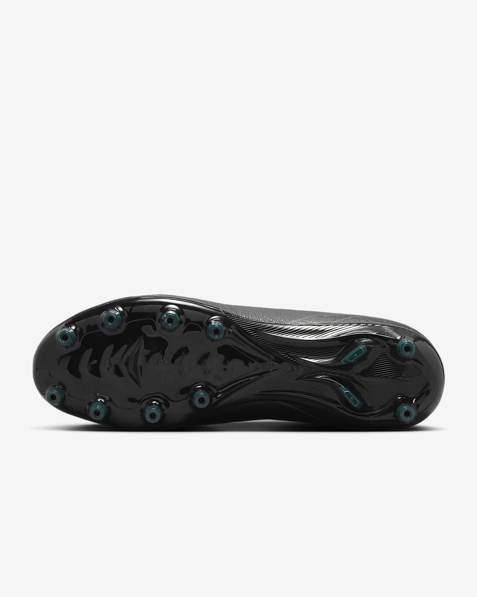 Nike Mercurial Vapor 16 Pro Botes de futbol de perfil baix per a gespa artificial professional - Negre/Deep Jungle/Negre