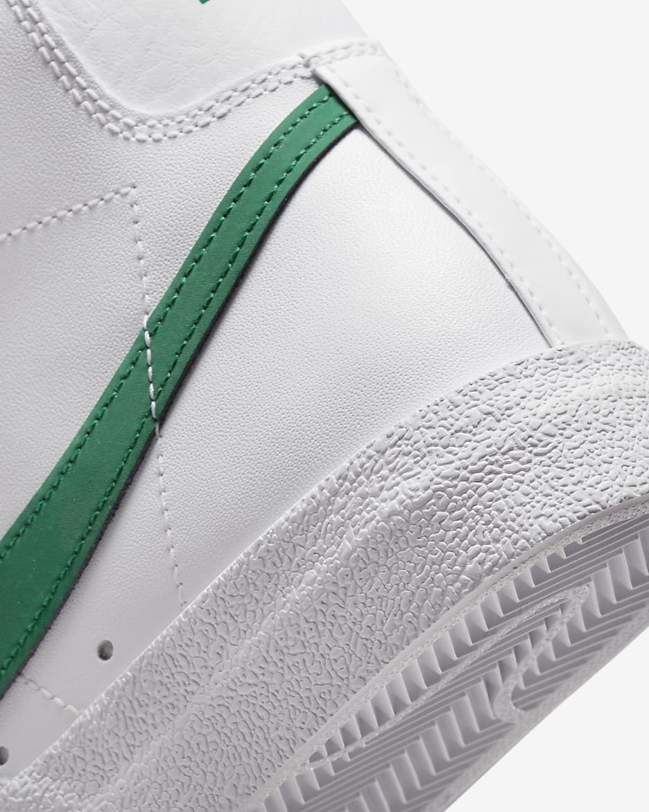 Nike Blazer Mid '77 Women's Shoes - White/White/Peach/Malachite