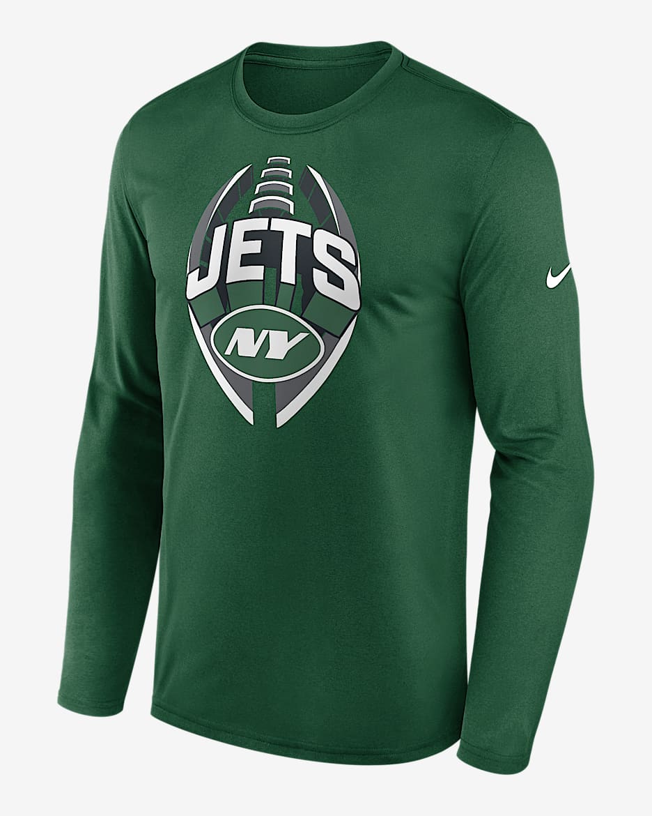New York Jets Legend Icon Men's Nike Dri-FIT NFL Long-Sleeve T-Shirt - Green