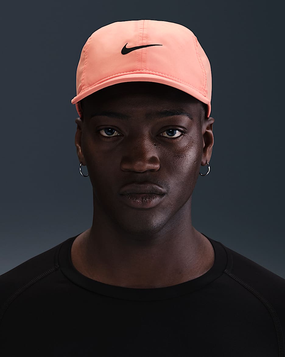 Gorra sin estructura Nike Dri-FIT Club Featherlight - Ágata melocotón/Negro
