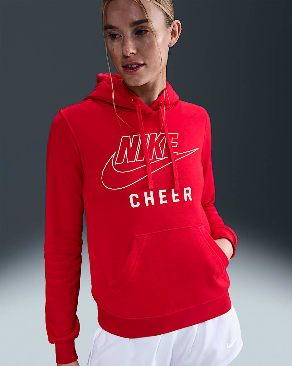 Nike Women's Cheer Pullover Hoodie - University Red