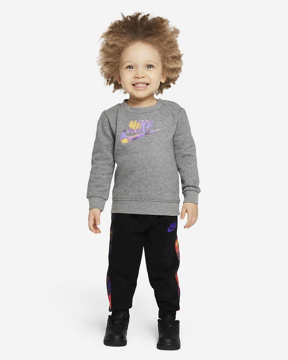 Nike Baby (12-24M) Sweatshirt and Pants Set - Carbon Heather