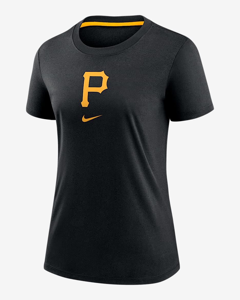 Playera Nike de la MLB para mujer Pittsburgh Pirates Authentic Collection Early Work - Negro