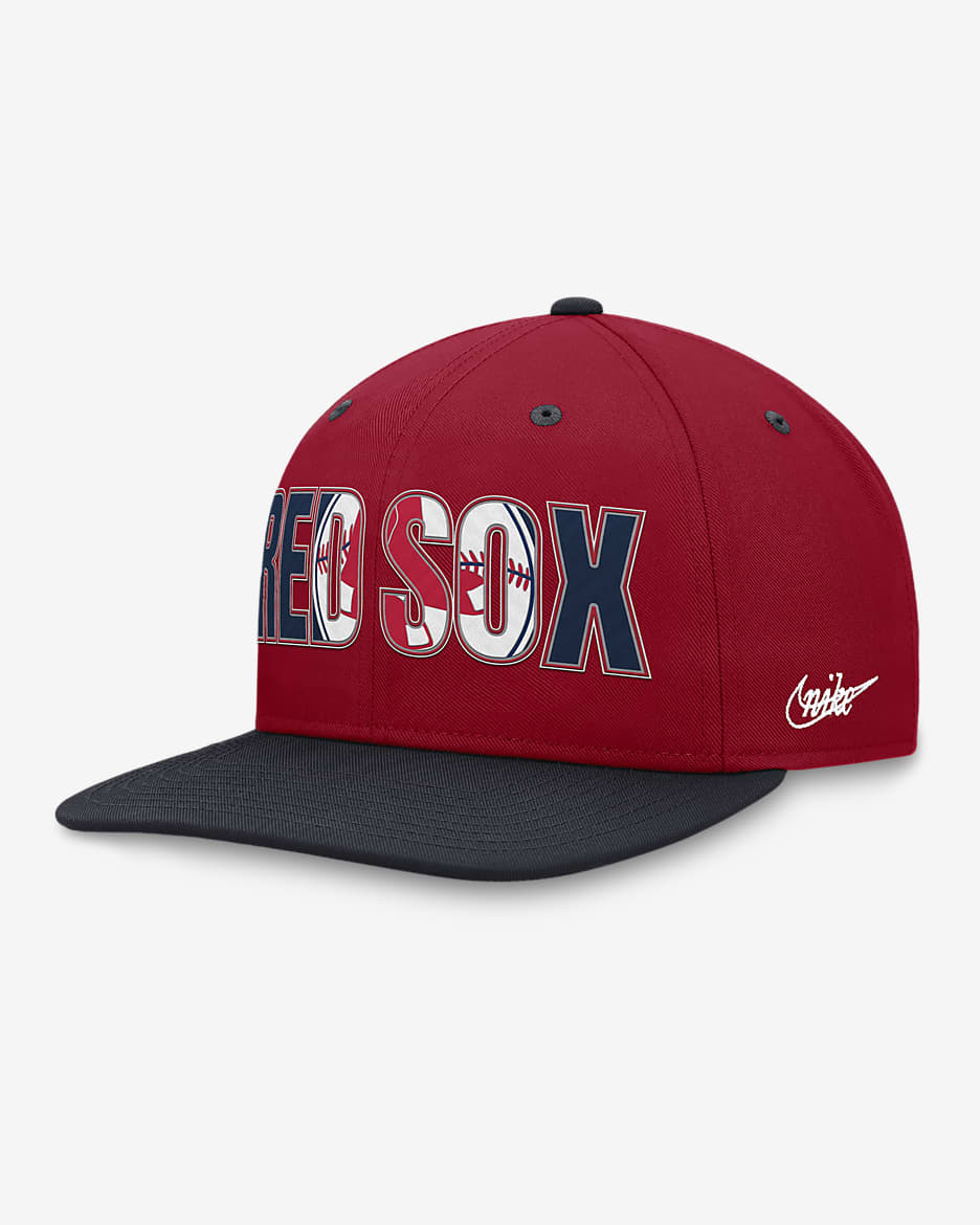 Boston Red Sox Pro Cooperstown Men's Nike MLB Adjustable Hat - Navy/Red