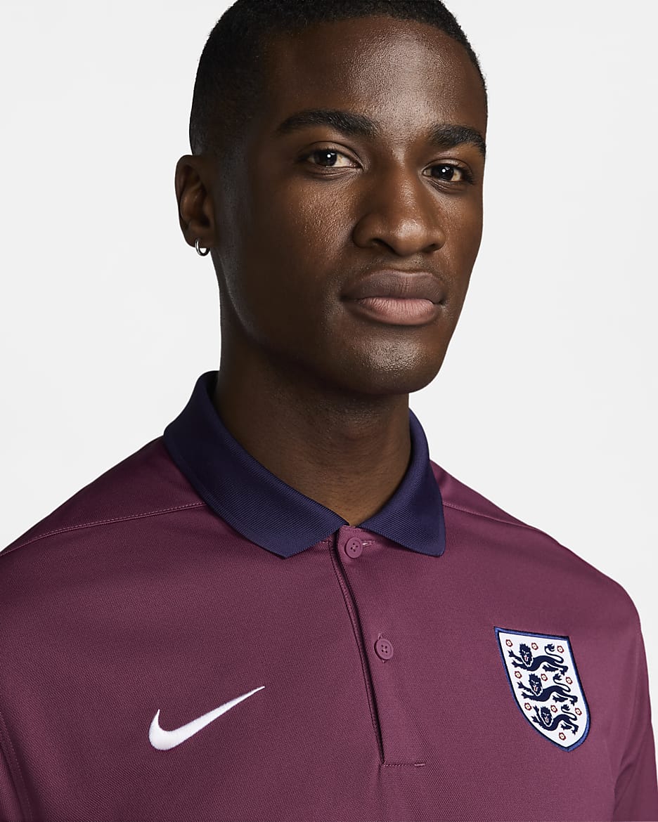 Polo de foot Nike Dri-FIT Angleterre Victory pour homme - Rosewood/Sesame/Blanc