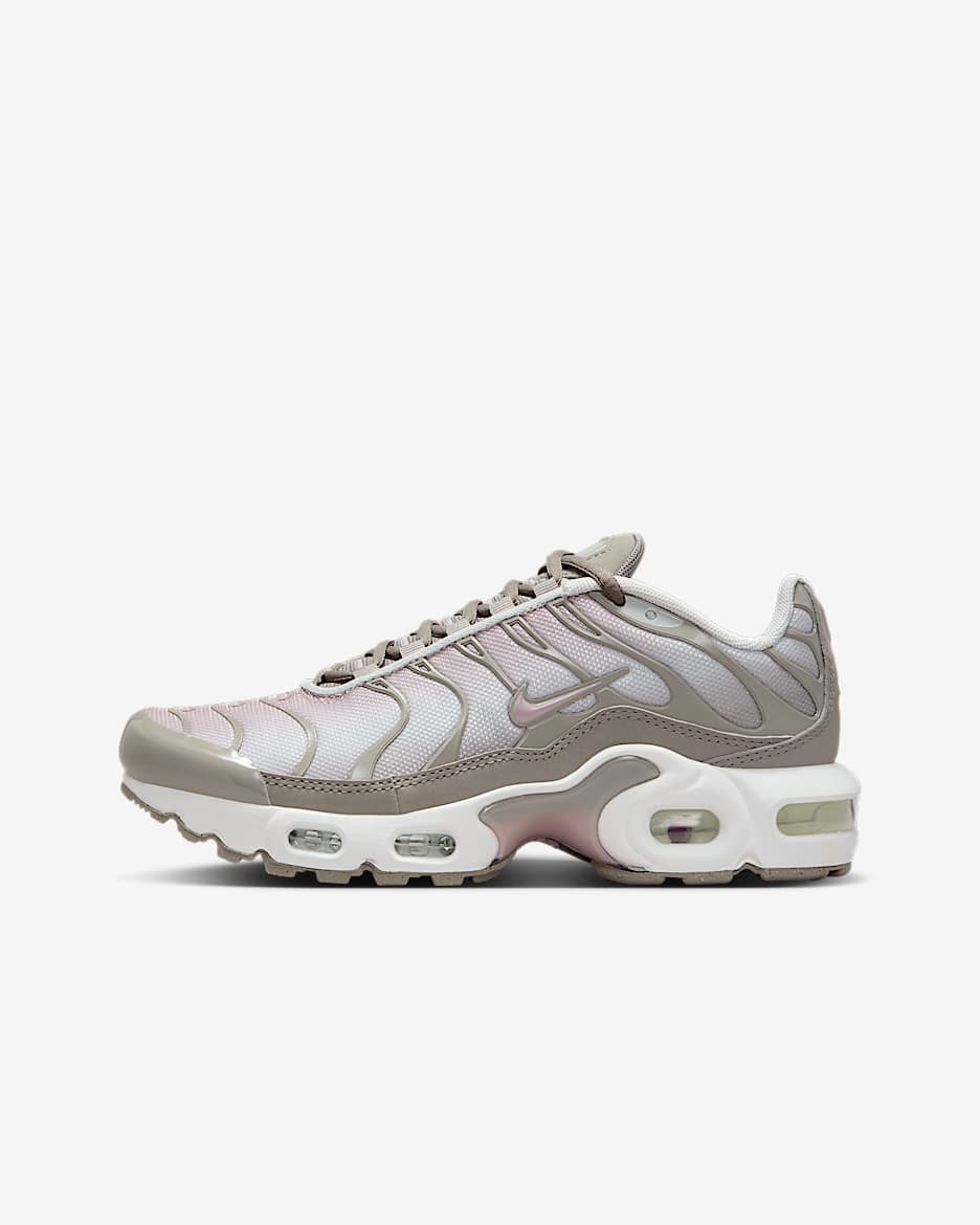 Bota Nike Air Max Plus pro větší děti - Photon Dust/Enigma Stone/Bílá/Particle Rose