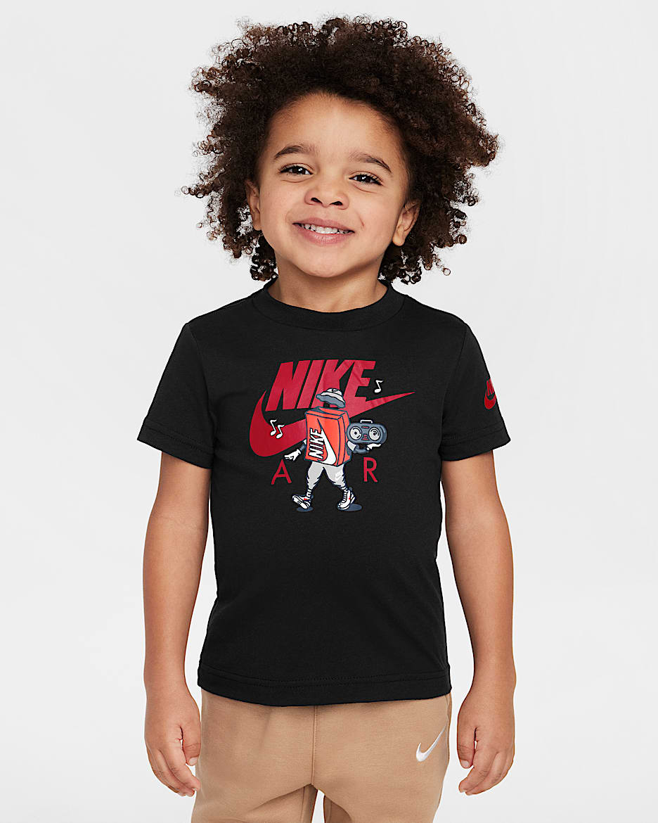 Nike Toddler Air Boxy T-Shirt - Black