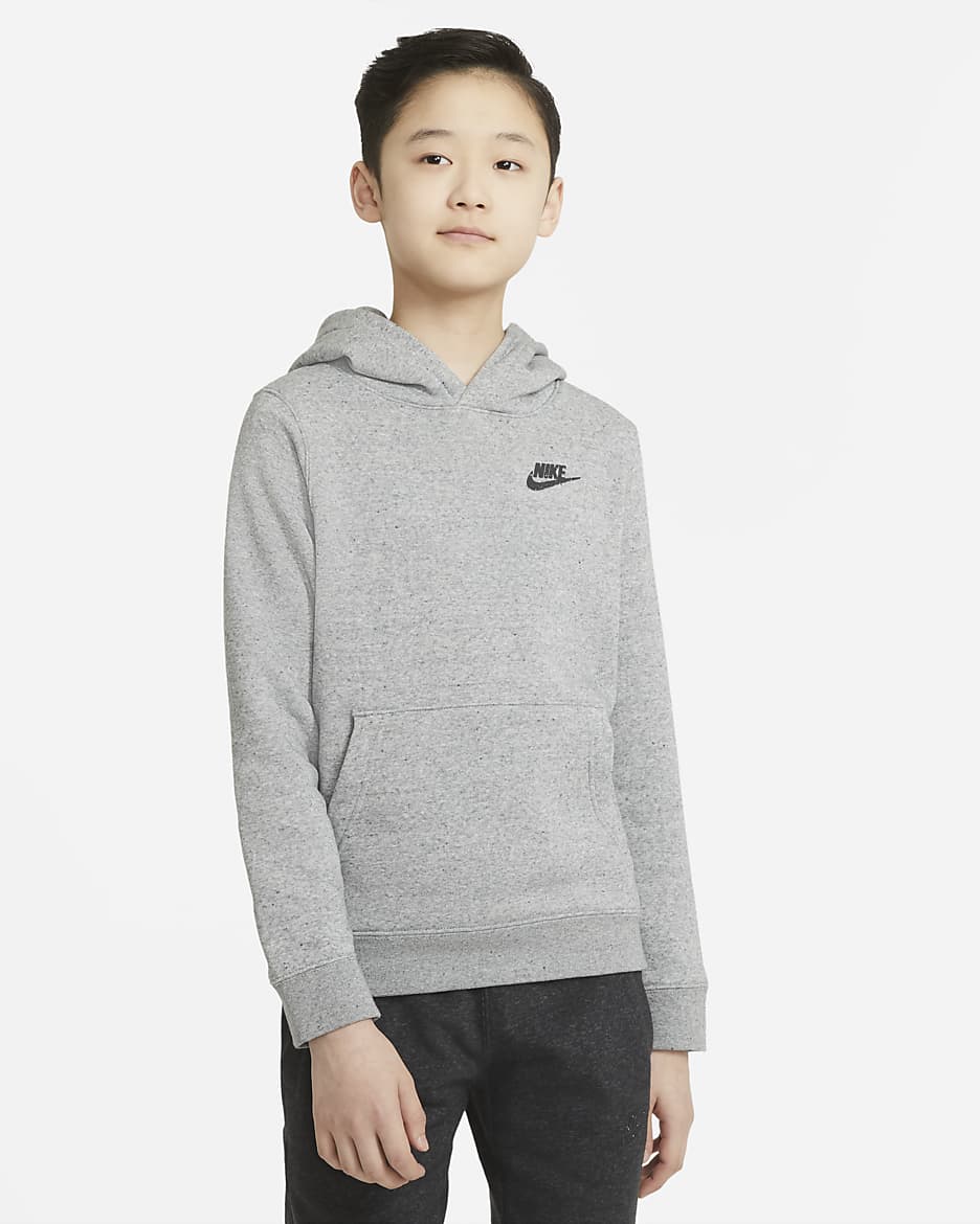 Sudadera con capucha sin cierre para niños talla grande Nike Sportswear Zero - Negro/Multicolor/Gris humo oscuro