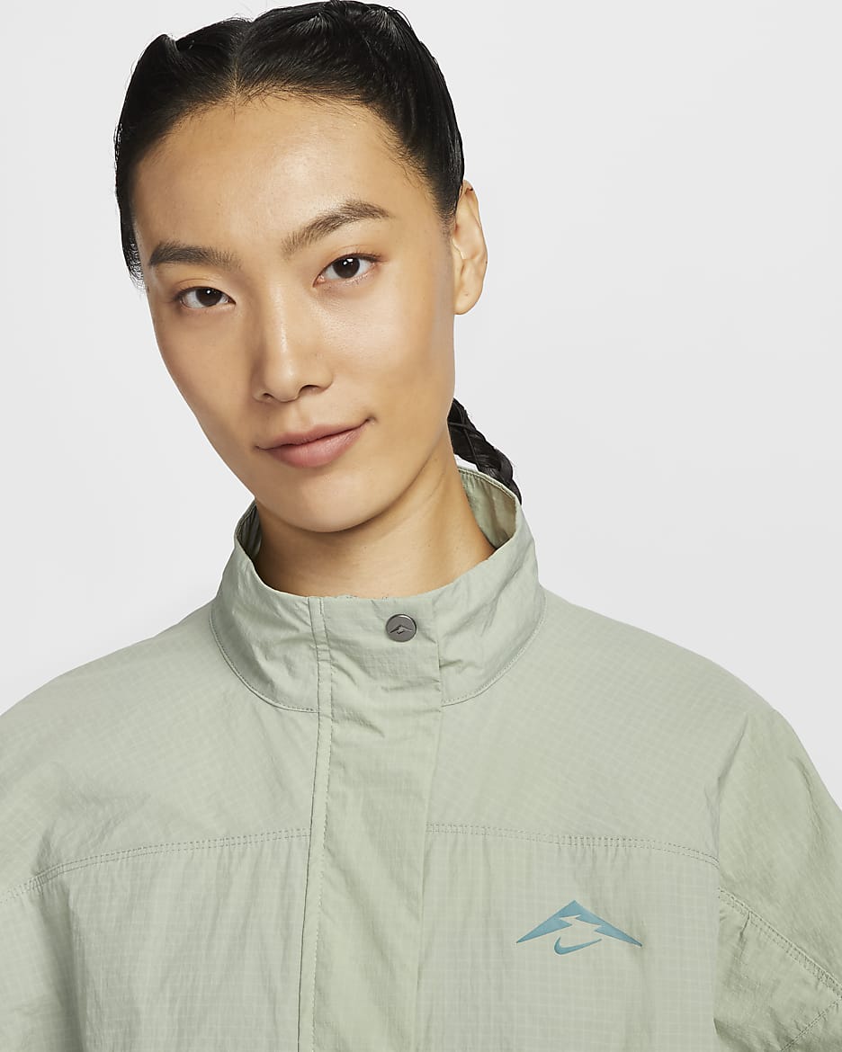 Nike Trail Women's Repel UV Running Jacket - Jade Horizon/Bicoastal