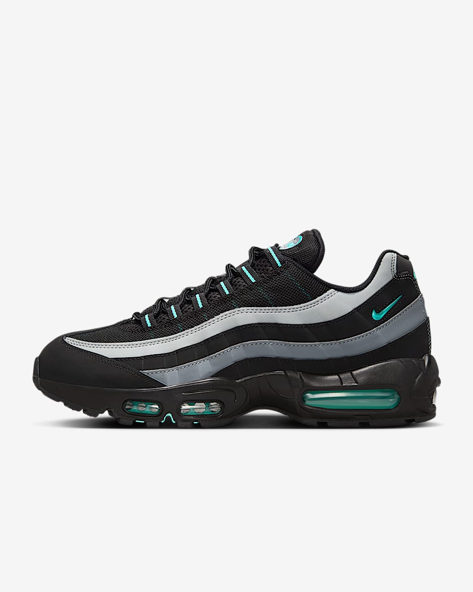 Nike Air Max 95 Herrenschuh - Schwarz/Cool Grey/Light Smoke Grey/Aurora Green