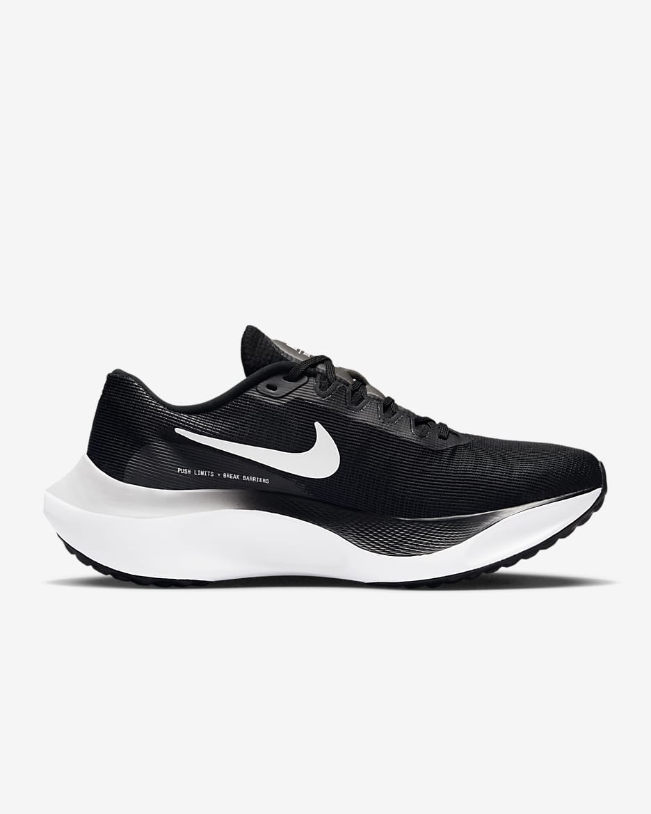 รองเท้าวิ่งโร้ดรันนิ่งผู้ชาย Nike Zoom Fly 5 - ดำ/ขาว