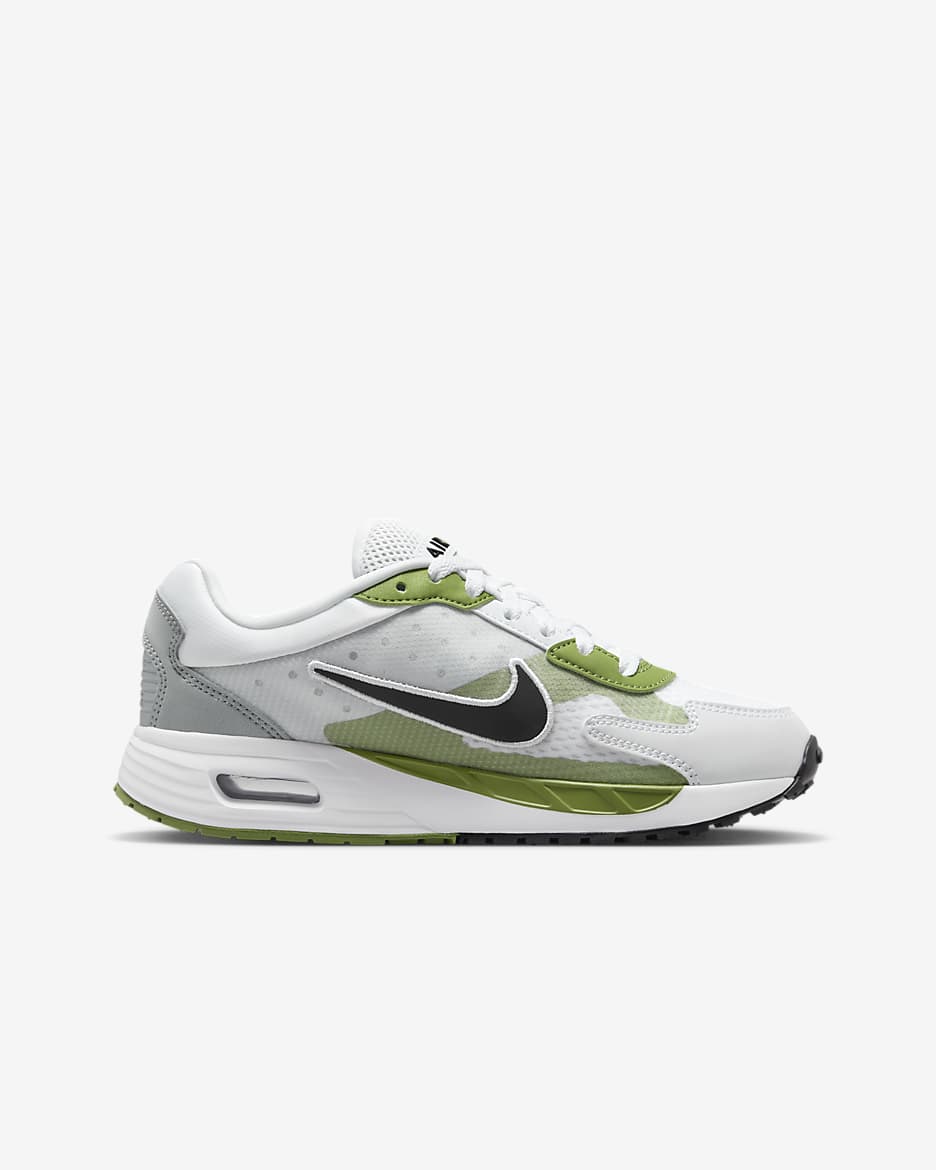 Nike Air Max Solo Older Kids' Shoes - White/Chlorophyll/Smoke Grey/Black