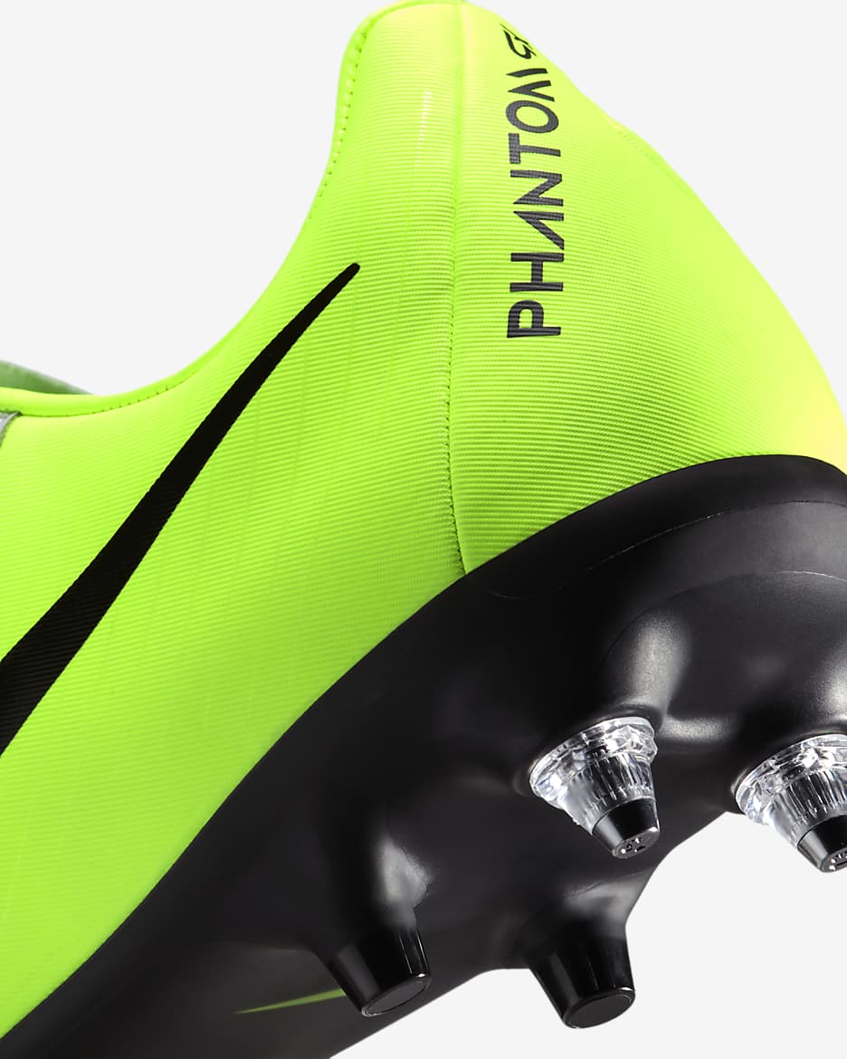 Nike Phantom GX 2 Academy SG Low-Top Football Boot - Metallic Silver/Volt/Black