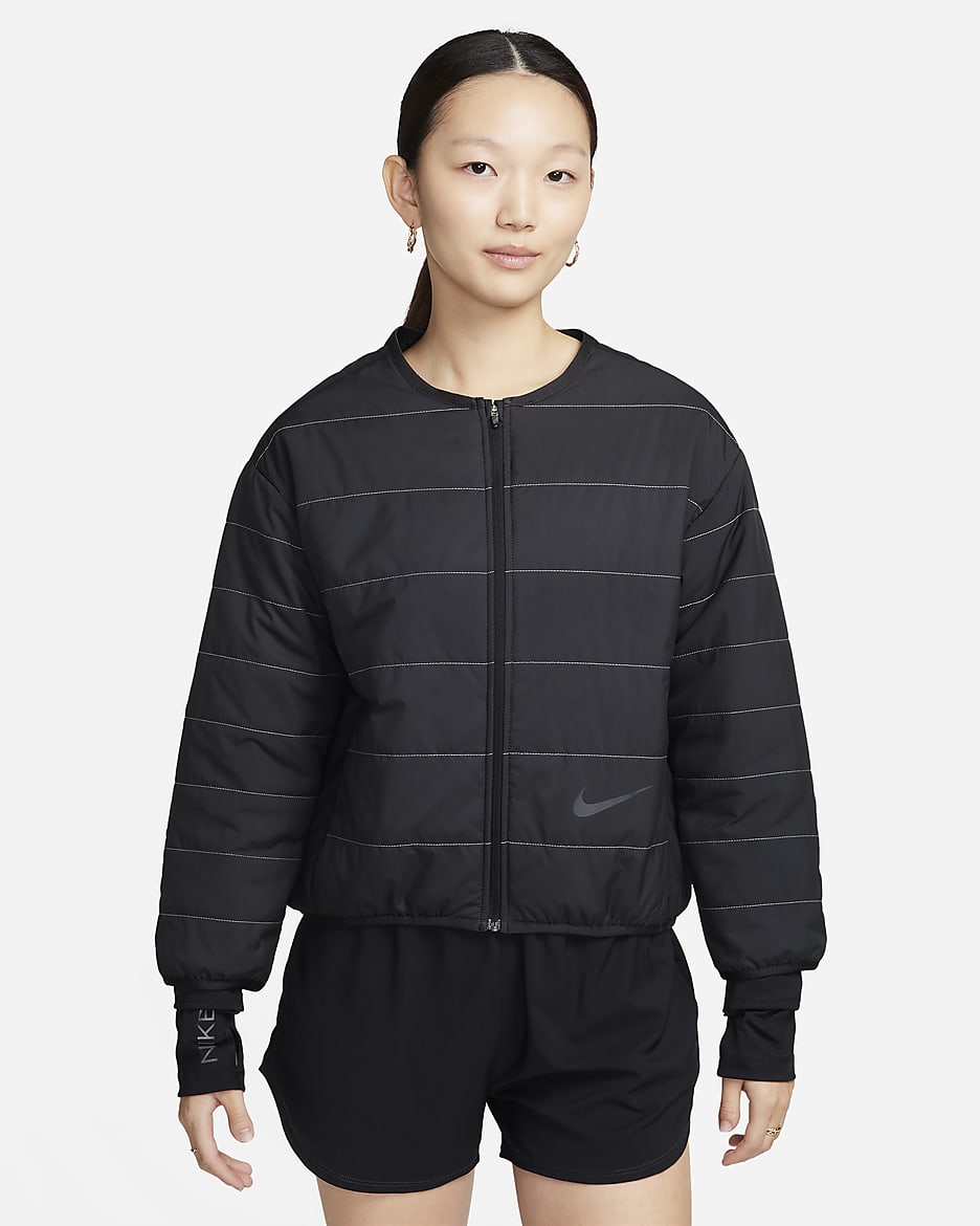 Nike Swift Women's Therma-FIT Running Jacket - Black/Light Pumice/Anthracite