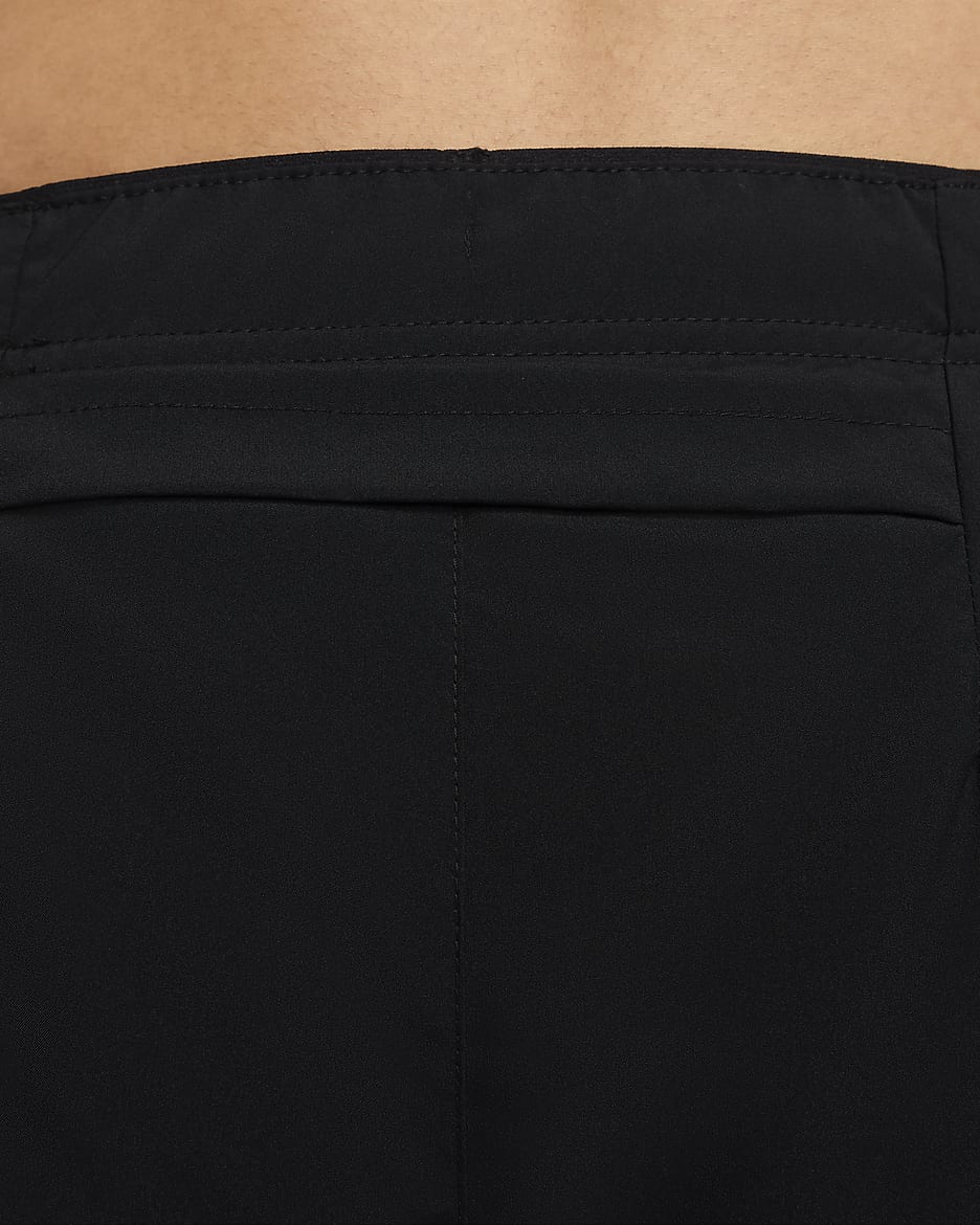 Nike Challenger Swoosh Men's 12.5cm (approx.) Dri-FIT Running Shorts - Black/Black/Black/White