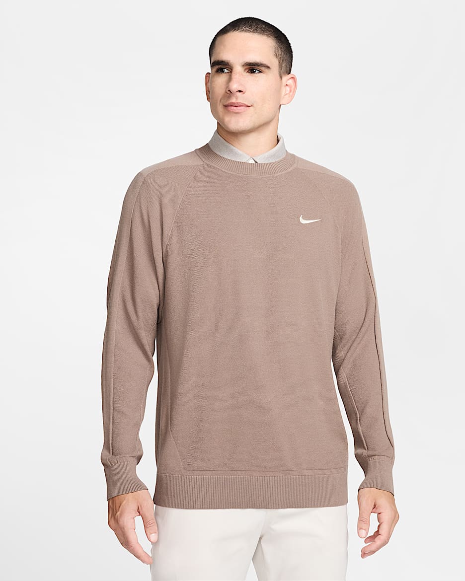 Suéter de golf para hombre Nike Tour - Marrón visón/Marfil pálido