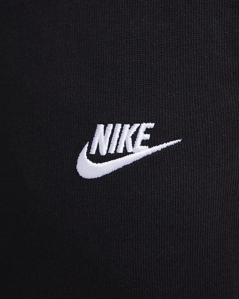 Nike Club Men's Knit Joggers - Black/White