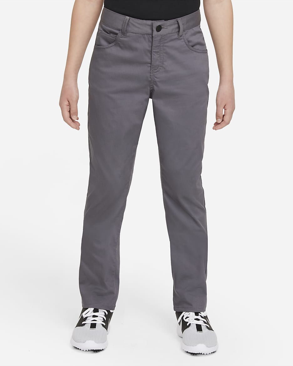 Pantalones de golf de 5 bolsillos para niño talla grande Nike Dri-FIT - Gris oscuro