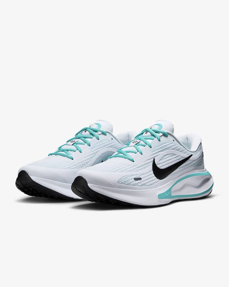 Tenis de correr en pavimento para hombre Nike Journey Run - Blanco/Cactus empolvado/Platino puro/Negro