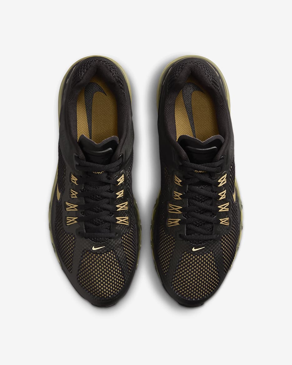 Nike Air Max 2013 Men's Shoes - Black/Flat Gold/Metallic Gold