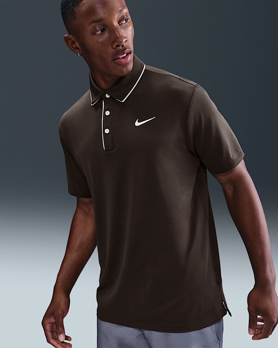 Nike Tour Men's Dri-FIT Golf Polo - Baroque Brown/Pale Ivory