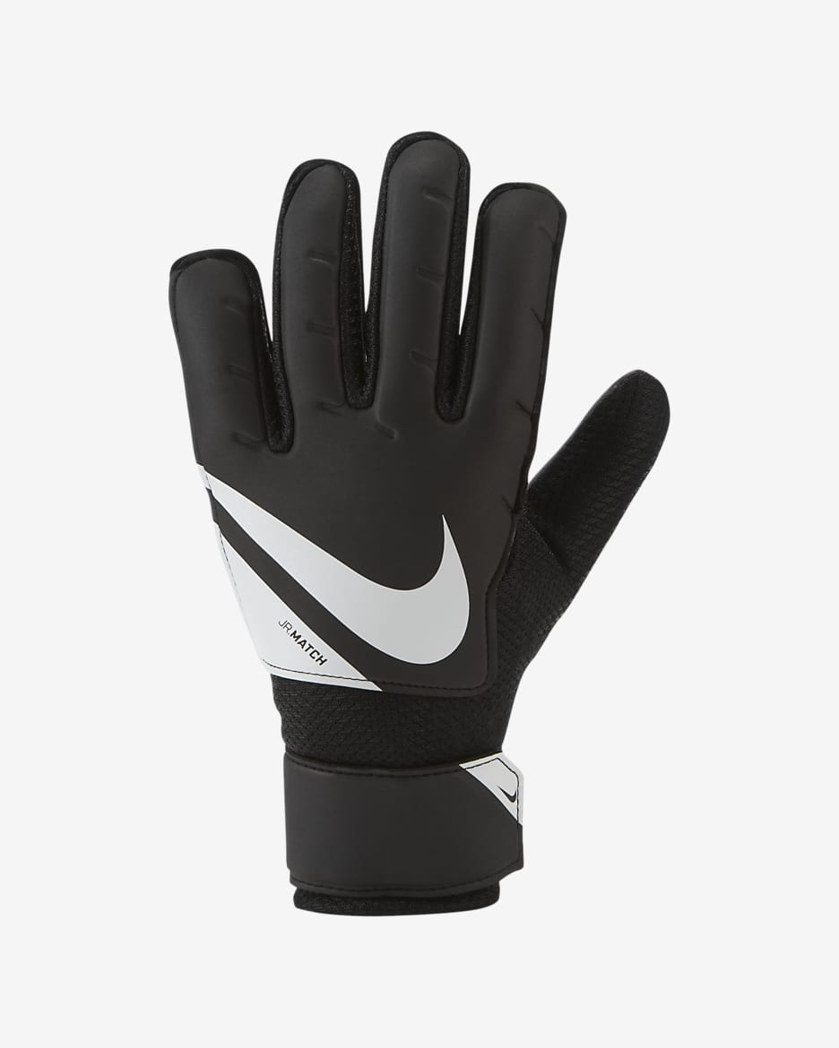 Guanti da calcio Nike Jr. Goalkeeper Match – Ragazzo/a - Nero/Bianco/Bianco