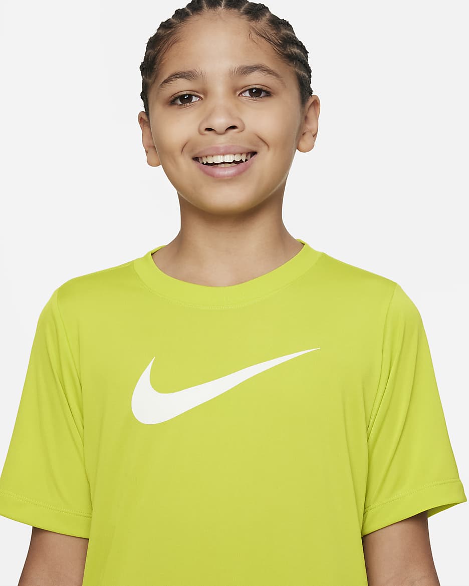 Nike Dri-FIT Legend Big Kids' (Boys') T-Shirt - Bright Cactus