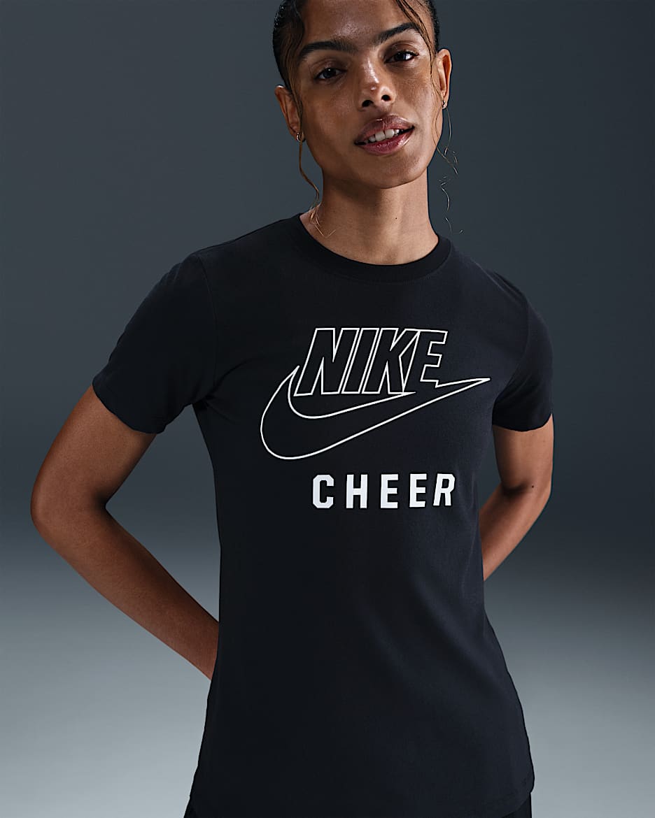 Nike Swoosh Women's Cheer T-Shirt - Black