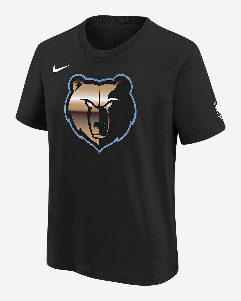 Memphis Grizzlies City Edition Big Kids' (Boys') NBA Logo T-Shirt - Black