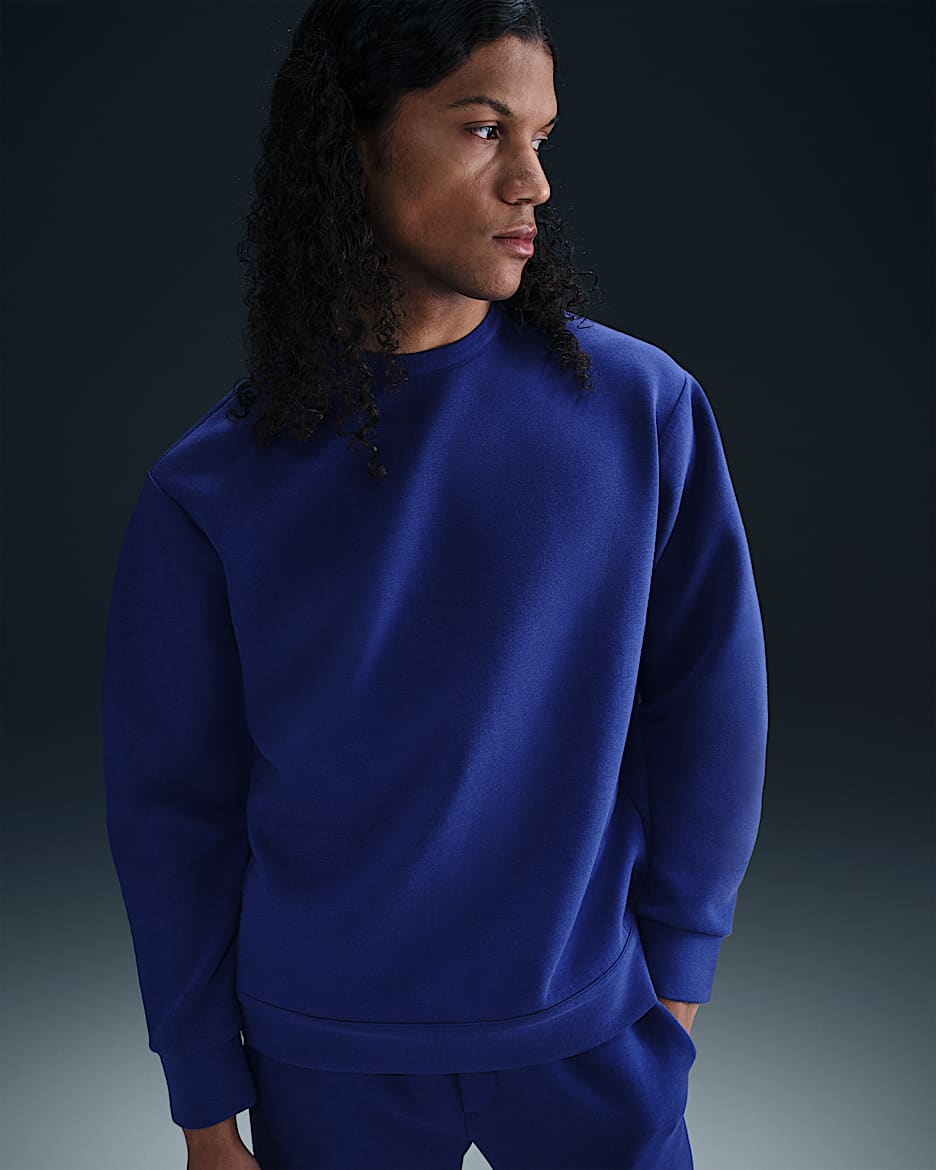 Playera de cuello redondo Dri-FIT para hombre Nike 24.7 ImpossiblySoft - Azul royal intenso/Azul vacío