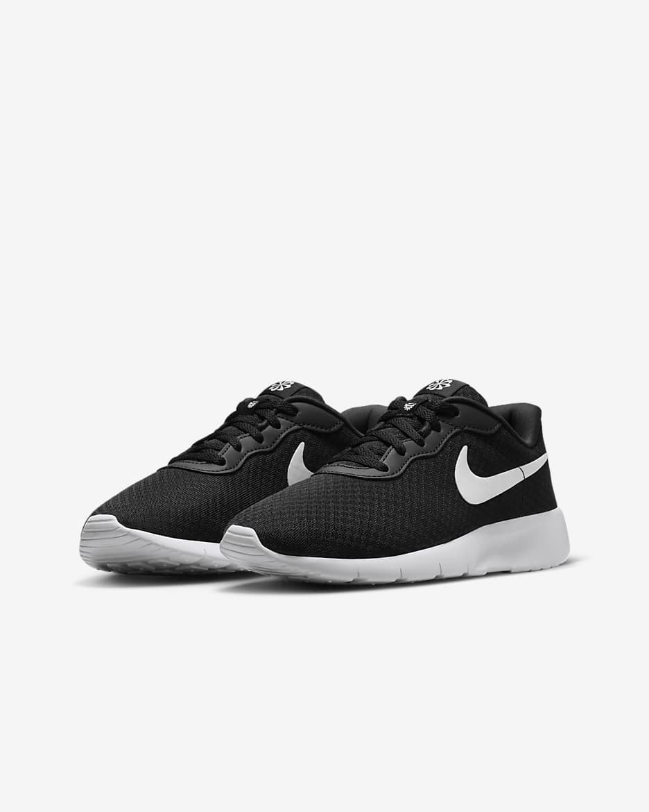 Nike Tanjun EasyOn sko til store barn - Svart/Hvit/Hvit