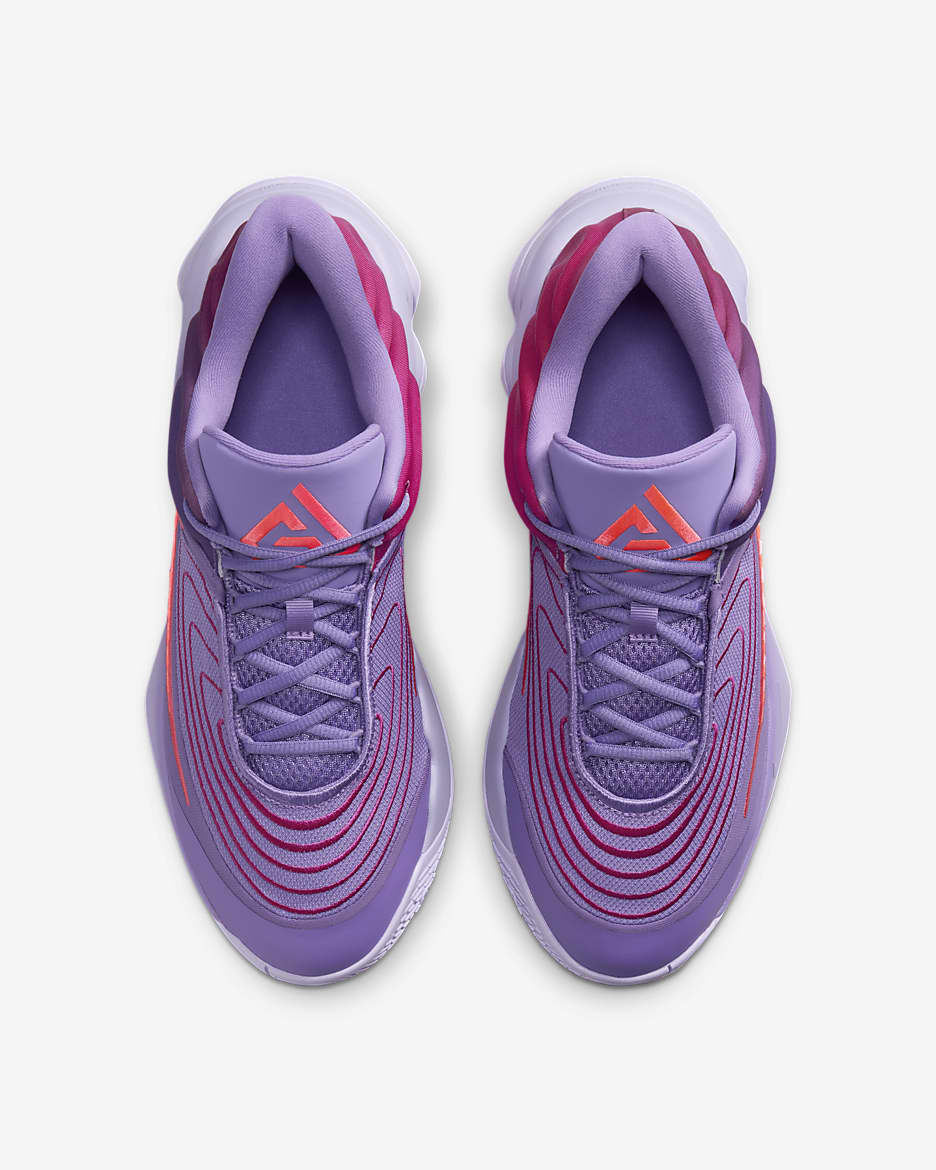 Giannis Immortality 4 Basketball Shoes - Black Raspberry/Hot Punch/Hot Fuchsia/Aster Pink