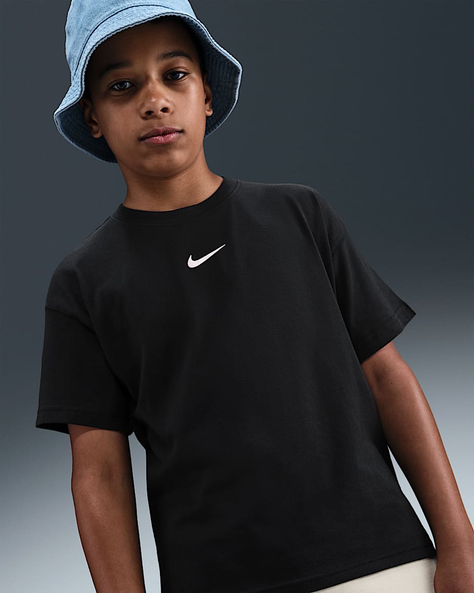 Nike Sportswear Big Kids' T-Shirt - Black