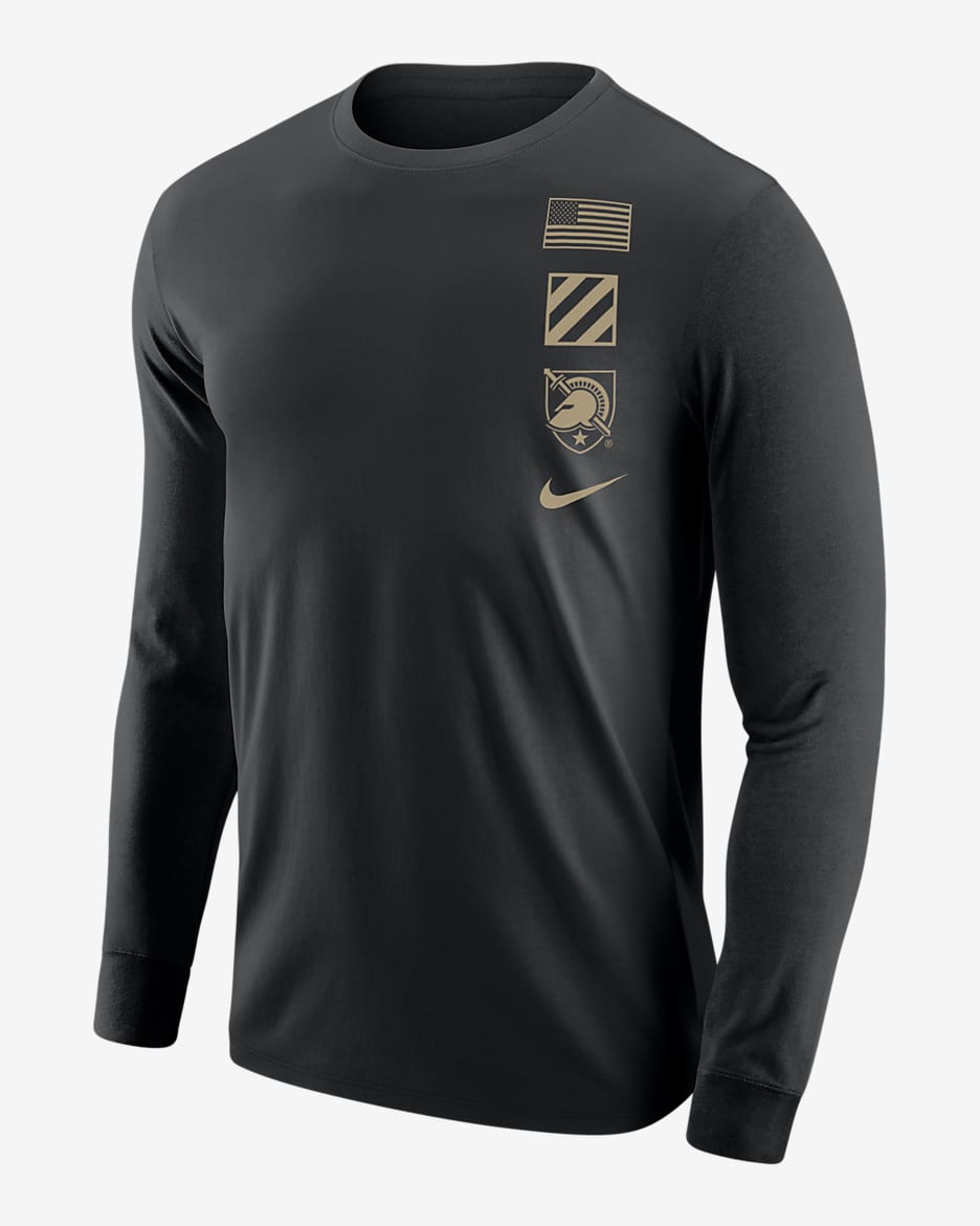 Army Men's Nike College Long-Sleeve T-Shirt - Black