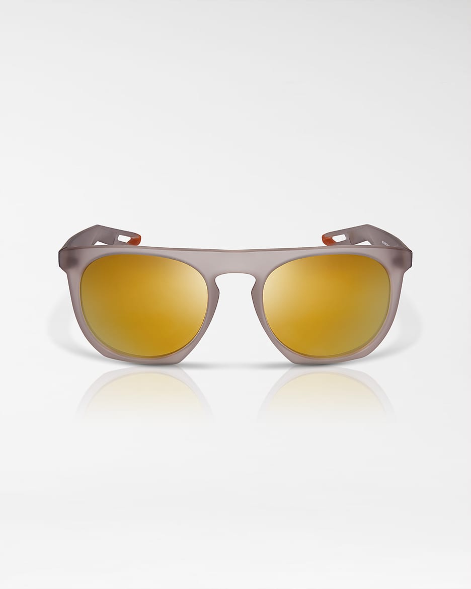 Lentes de sol Nike Flatspot XXII Mirrored - Ceniza amatista/Curry claro