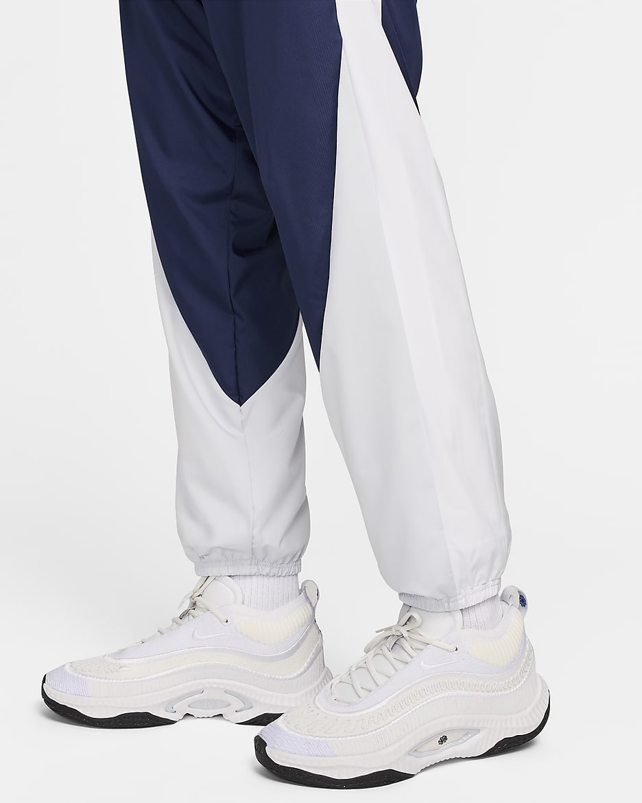 Nike Starting 5 Men's Basketball Trousers - Midnight Navy/Pure Platinum/White/White