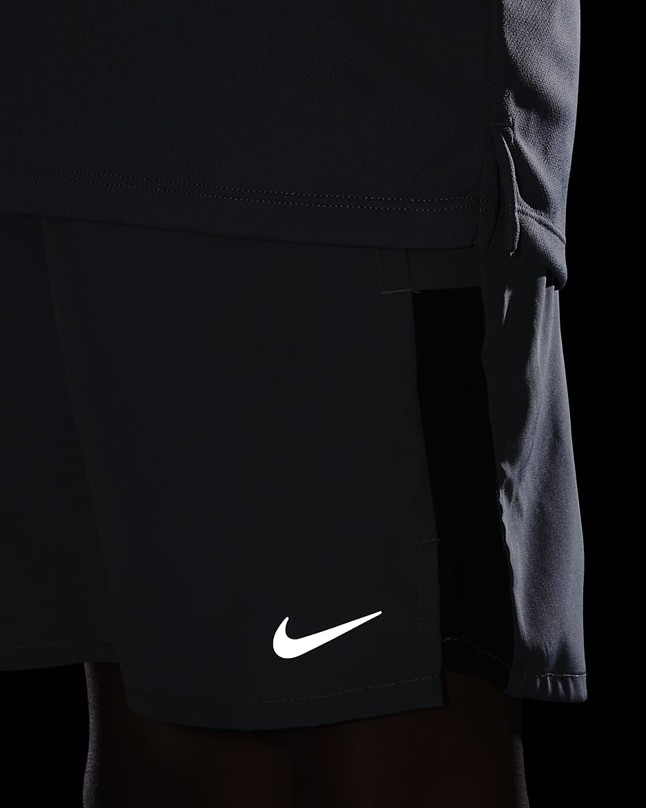 Shorts de entrenamiento para niño talla grande Nike Dri-FIT Challenger - Gris humo/Negro