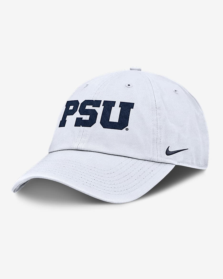 Gorra universitaria Nike ajustable para hombre Penn State Nittany Lions Primetime Club - Blanco