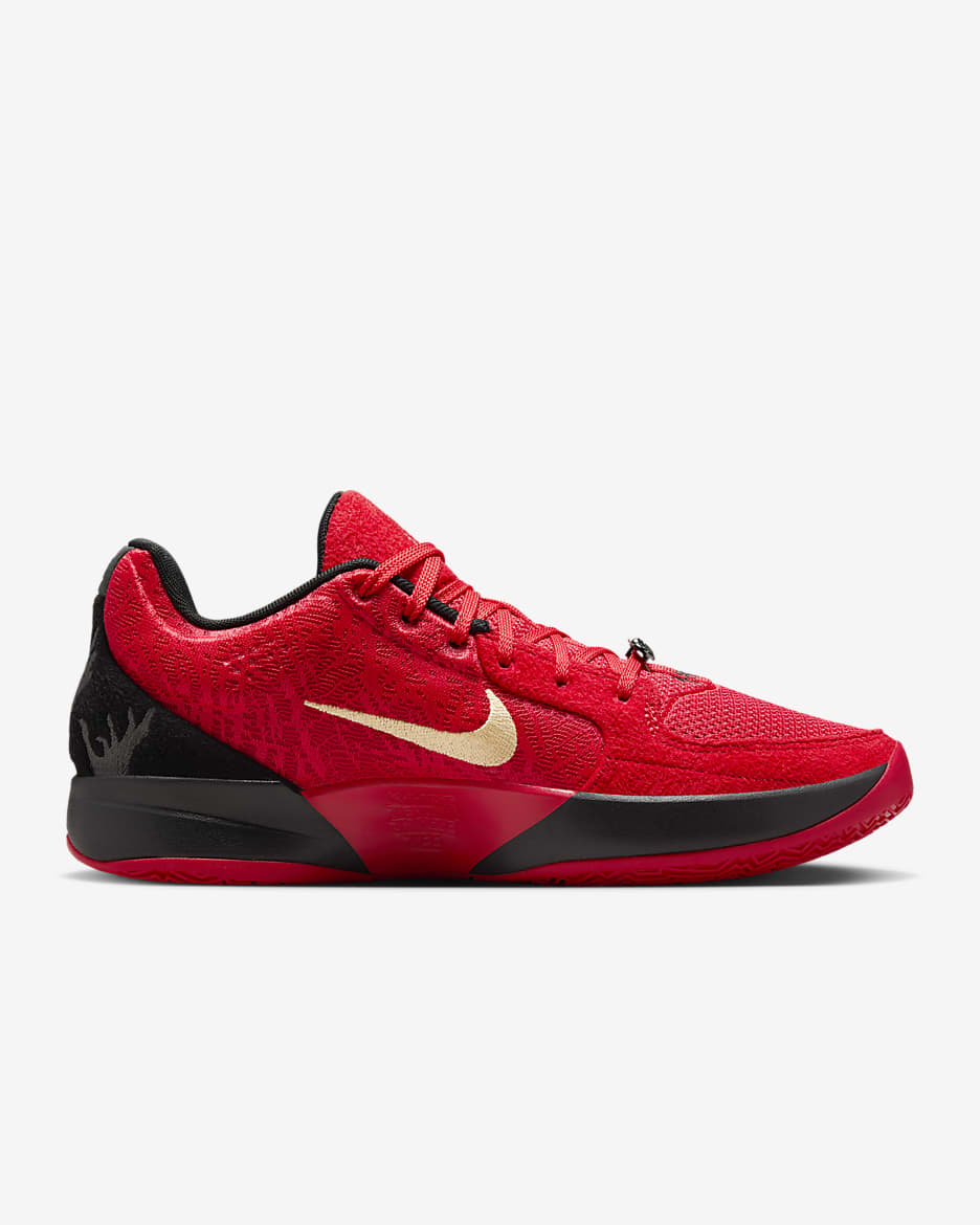 Ja 2 'Nightmare' Basketball Shoes - University Red/Black/Jade Horizon/Celestial Gold