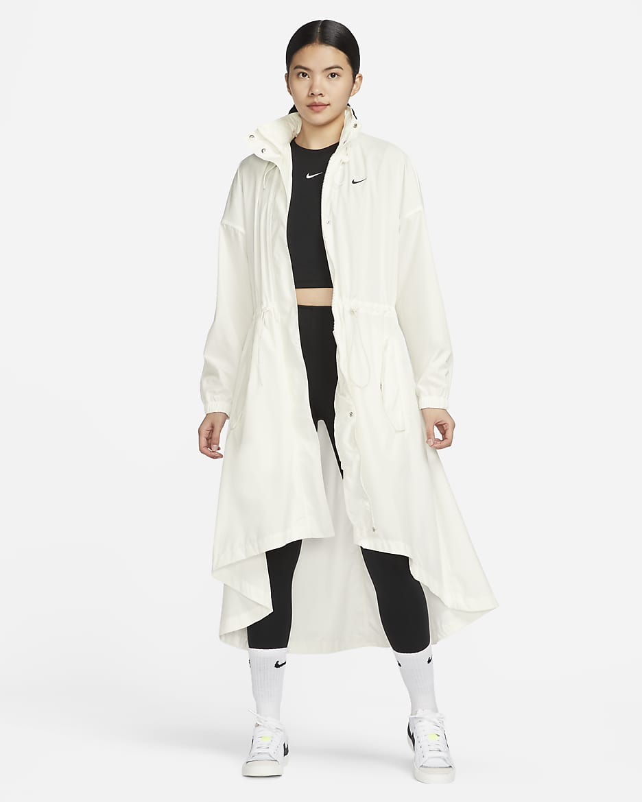 Nike Sportswear Essential Women's Trench Coat - Sail/Black