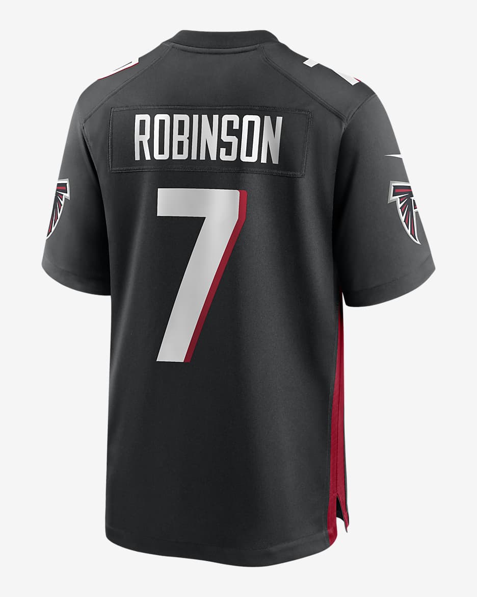 Bijan Robinson Atlanta Falcons Men's Nike NFL Game Football Jersey - Black