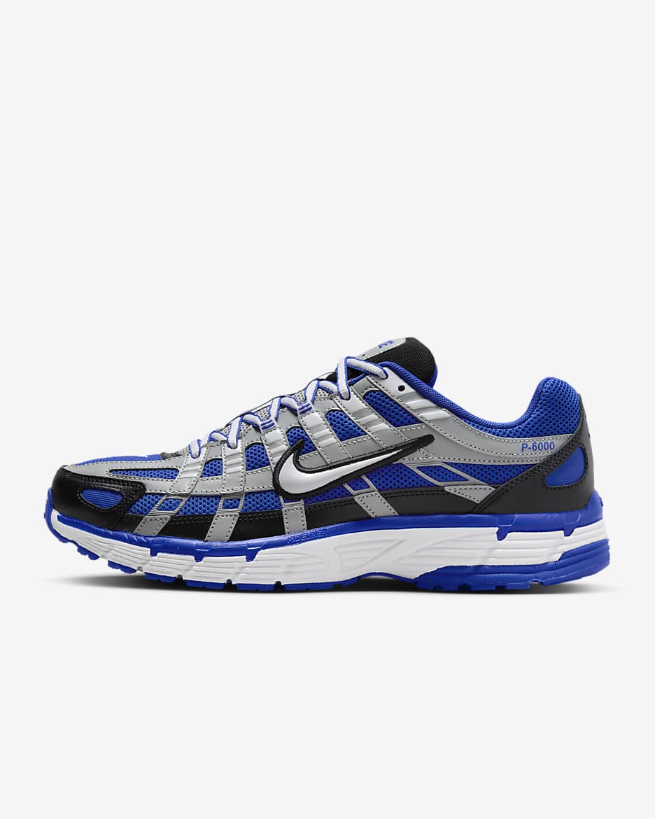 Nike P-6000 Shoes - Racer Blue/Black/Flat Silver/White