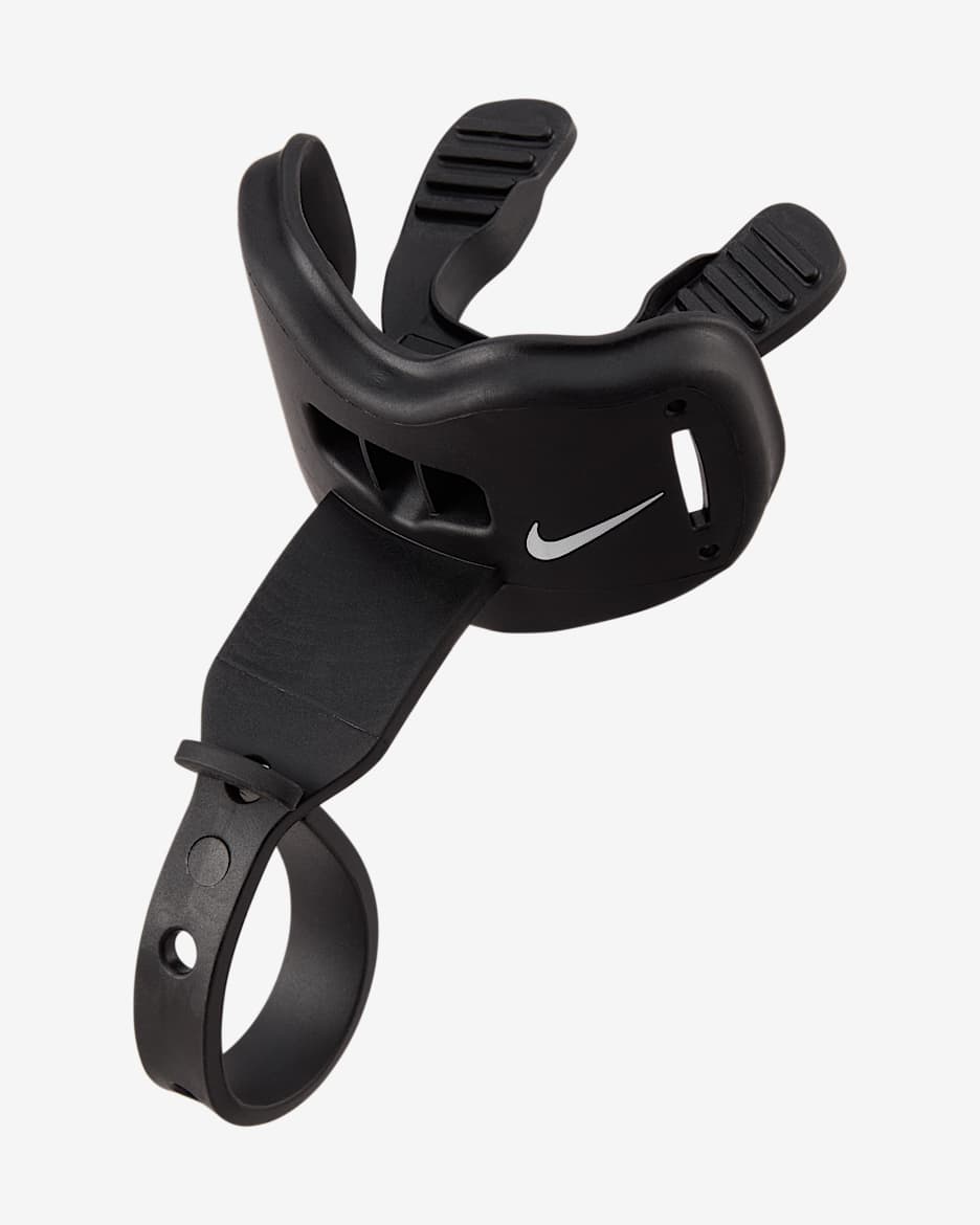 Protector bucal para fútbol de una pieza con protección para los labios Nike Alpha 2.0 - Negro