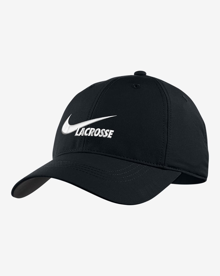 Nike Swoosh Lacrosse Adjustable Hat - Black