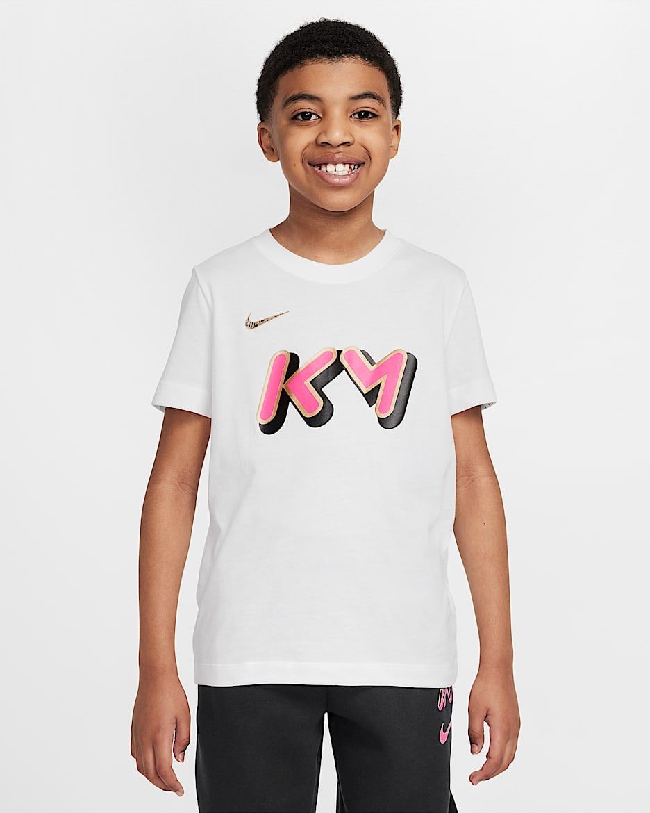 T-shirt Dri-FIT Kylian Mbappé – Ragazzo/a - Bianco