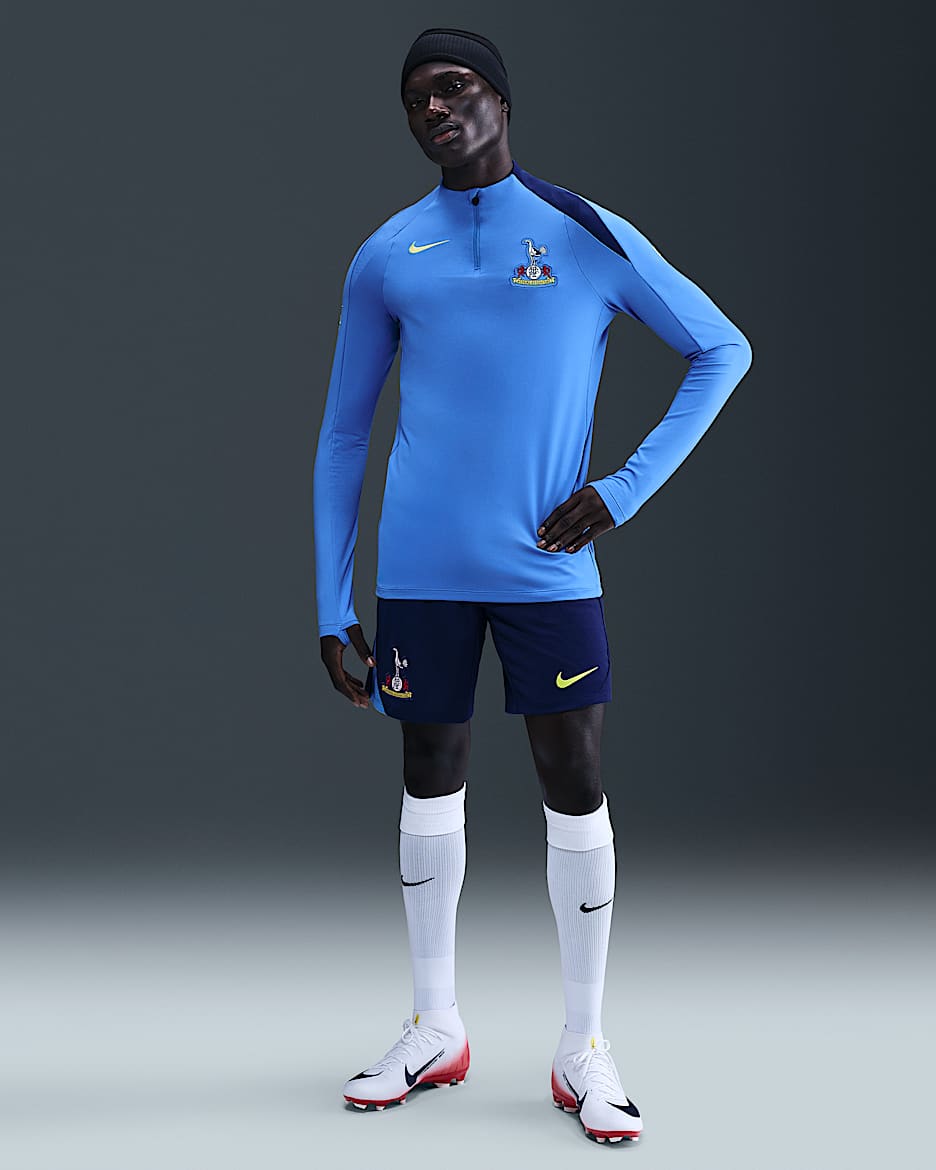 Tottenham Hotspur Strike Third Men's NIke Dri-FIT Total 90 Football Knit Shorts - Blue Void/Pacific Blue/Dynamic Yellow