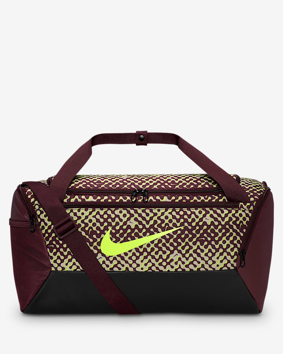 Borsone piccolo Nike Brasilia (41 l) - Burgundy Crush/Nero/Volt