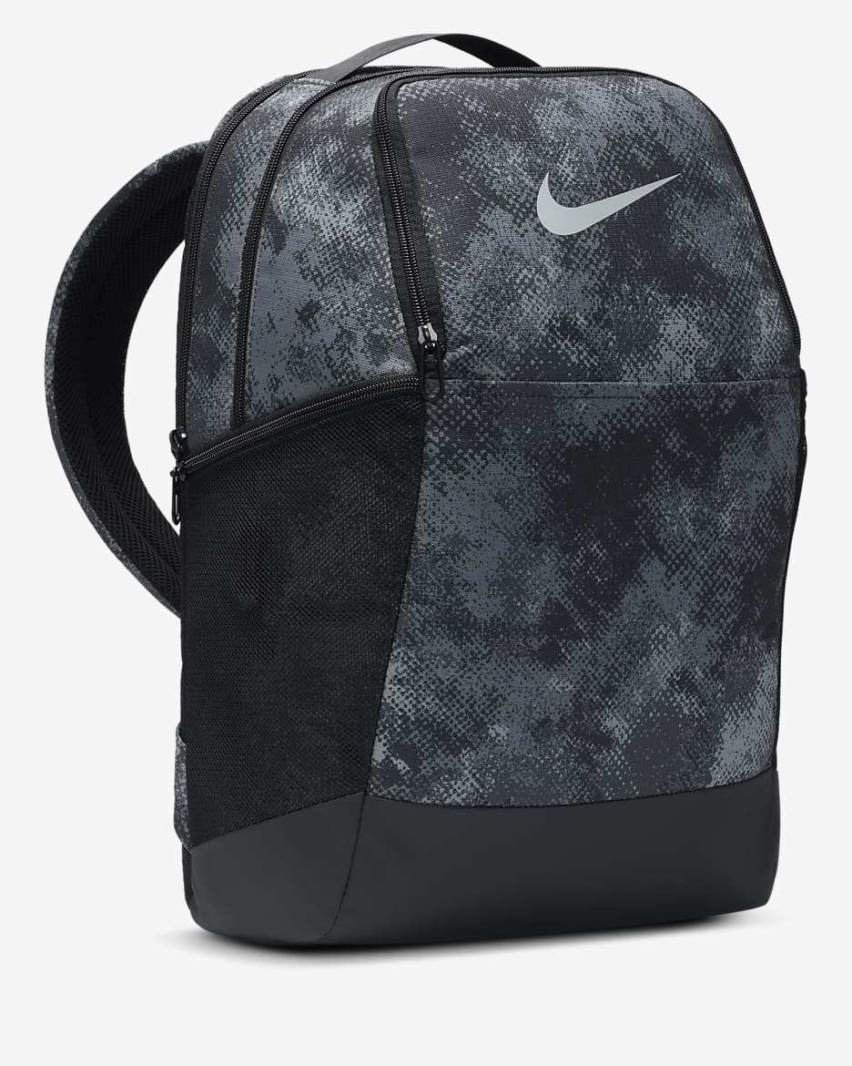 Nike Brasilia Backpack (Medium, 24L) - Iron Grey/Black/Light Smoke Grey