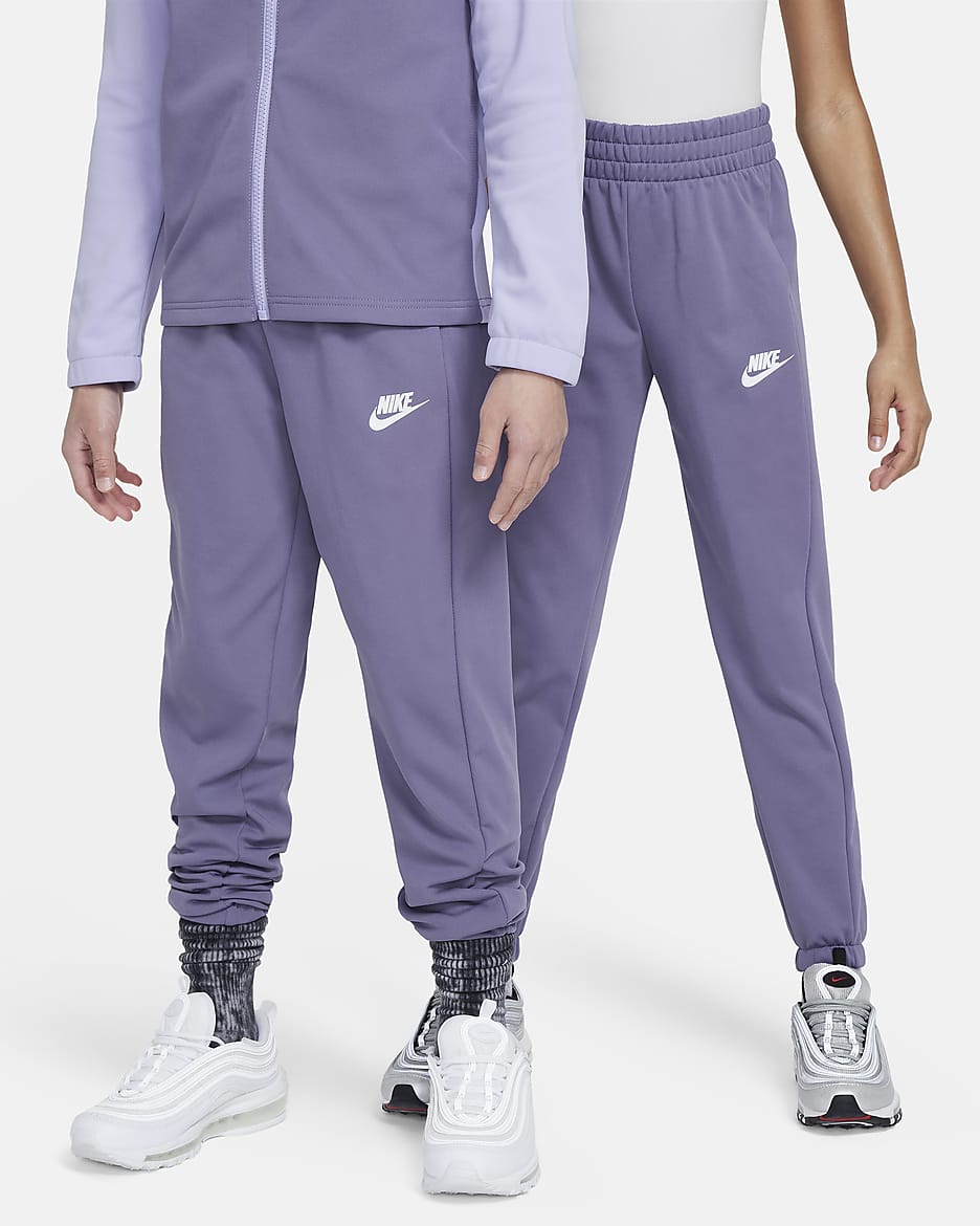 Conjunto de entrenamiento para niños talla grande Nike Sportswear - Hortensias/Alba/Blanco